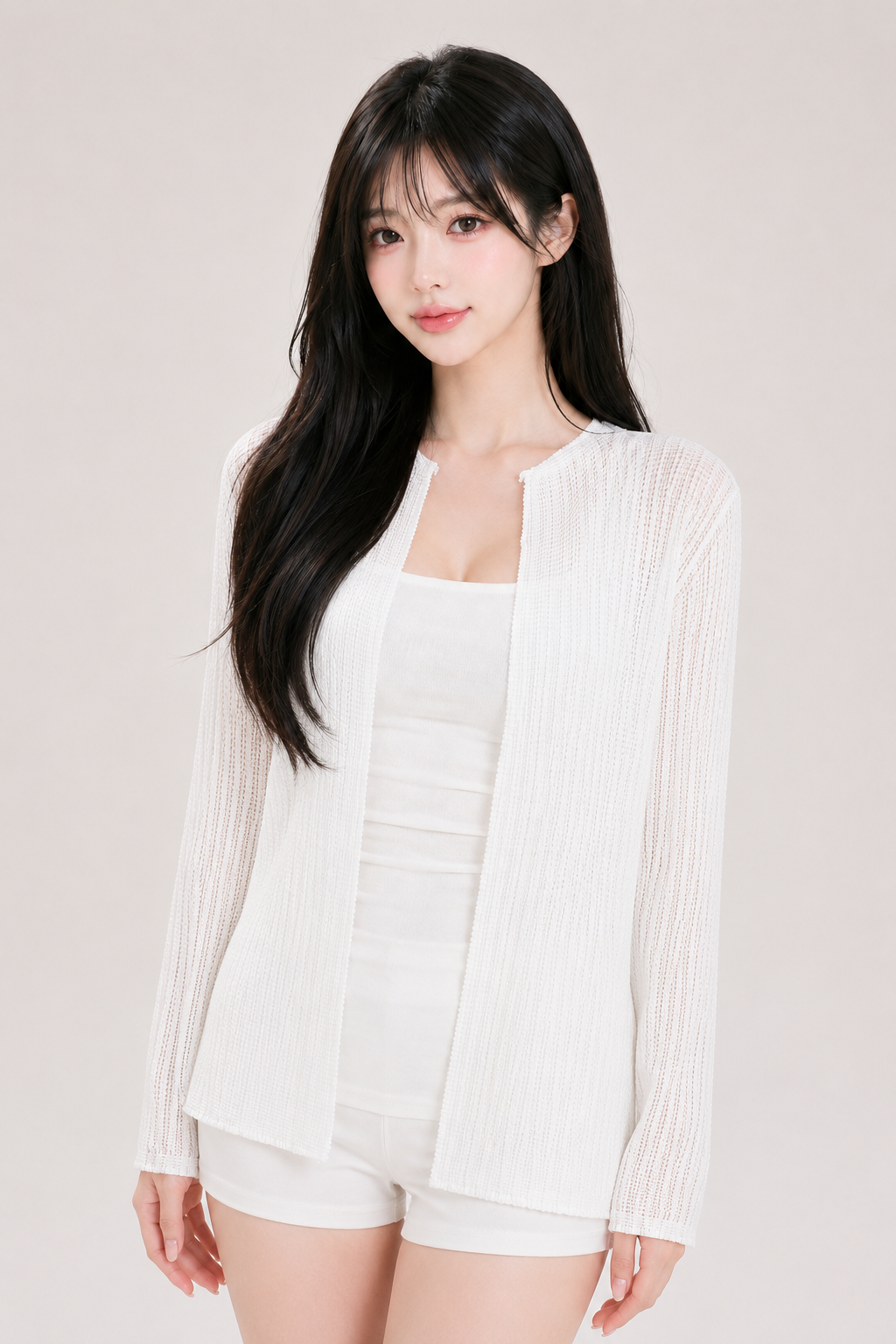 이자벨앤코 여성의류 핏 기장감 AI 모델컷
