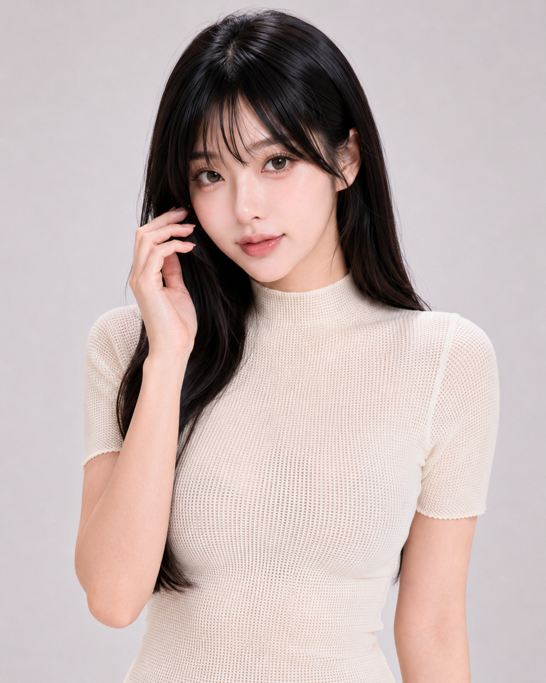 이자벨앤코 아이보리 플리츠 여성의류